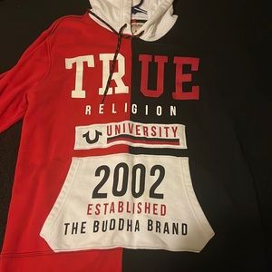 MENS LARGE TRUE RELIGION HOODIE!! WORN ONCE!